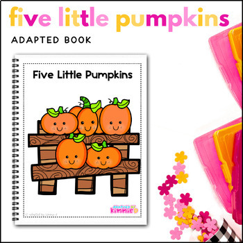 Preview of Halloween Adapted Book for Special Education Fall Pumpkin Circle Time Activity