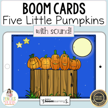 Preview of Five Little Pumpkins Boom™ Cards | Digital Retell Practice