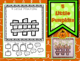 Five Little Pumpkins Cut and Paste Halloween Activity