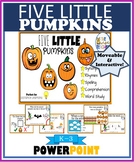 Five Little Pumpkins Digital Moveable Reading Comprehensio
