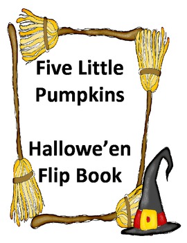 Preview of Five Little Pumpkins Flip Book - Freebie