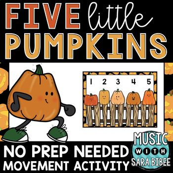 Preview of Five Little Pumpkins - Mini Movement Activity {Music and Non-Music Classrooms}