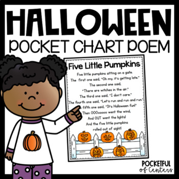 Preview of Five Little Pumpkins Pocket Chart {FREE} Halloween Pocket Chart