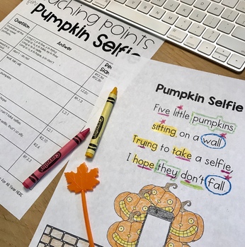 Preview of Five Little Pumpkins: Pumpkin Selfie Poem + Teaching Points
