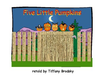 Preview of Five Little Pumpkins Sitting On a Gate