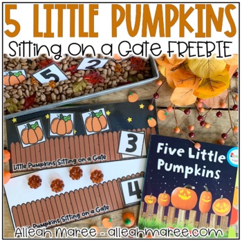 Preview of Five Little Pumpkins Sitting on a Gate FREEBIE