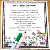 Five Little Rabbits Easter poem for kids