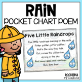 Five Little Raindrops Pocket Chart Poem 