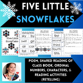 Five Little Snowflakes: poem, finger play, activities, ord