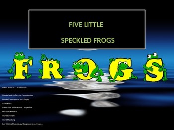 Preview of Five Little Speckled Frogs