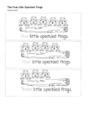 Five Little Speckled Frogs Activities 40+ pages!