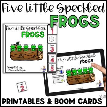 5 Little Frogs Fingerplay & Free Printable - No Time For Flash Cards