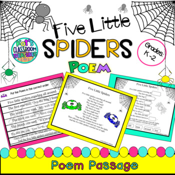 Preview of Spiders Poem