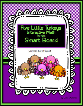 Preview of Five Little Turkeys Subtraction Mini-Lessons & Math Centers
