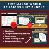 Five Major World Religions: Growing Bundle | Readings, Vid