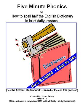 Preview of Five Minute Phonics - How to spell the 1/2 the English Dictionary