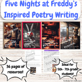 Five Nights at Freddy's Inspired Poetry Writing Activities