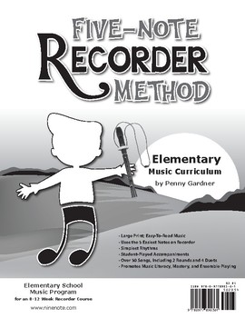 Preview of Five-Note Recorder Method Music Curriculum Bundle (Reproducible)