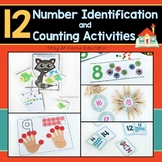 12 Number Identification & Counting Activities - 0-20