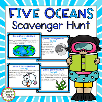 Preview of Five Oceans of the World Scavenger Hunt