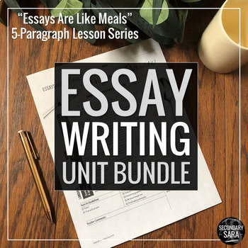 Preview of Five Paragraph Essays Lesson Bundle (DISTANCE LEARNING): Unit for ANY Prompt!
