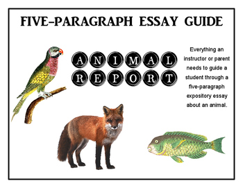 Preview of Five-Paragraph Essay Guide: Animal Report