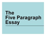 Five Paragraph Essay PowerPoint