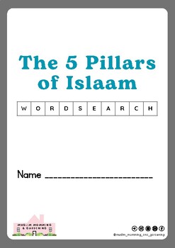 Preview of Five Pillars Of Islaam English Word Search
