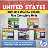 Regions of the United States: 5 Units Print and Digital Bu