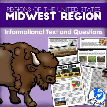Preview of Regions of the United States: Midwest, Informational Text (5 Regions)