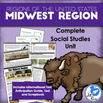 Preview of Regions of the United States: Midwest, Complete Unit (5 Regions)