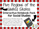 Five Regions of the United States ~ Social Studies Interac