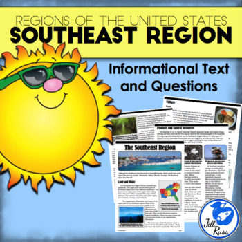 Preview of Regions of the United States: Southeast, Informational Text (5 Regions)
