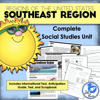 Preview of Regions of the United States: Southeast, Complete Unit (5 Regions)