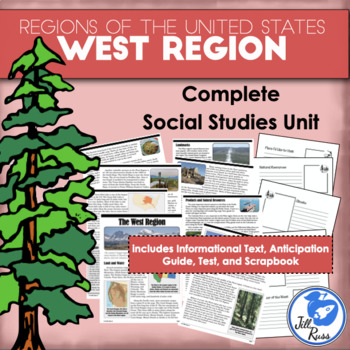Preview of Regions of the United States: West, Complete Unit (5 Regions)