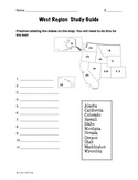 Regions of the United States: West, Study Guide (5 Regions)