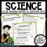 Science Close Reading Articles & Question Sets BUNDLE