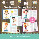 Five Sense Sorting Activity, 5 Sense Sorting, Printable Ac