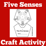 5 Five Senses | Worksheet Activity Preschool Kindergarten 