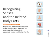 Five Senses ADAPTED Worksheets | Special Education | Scien