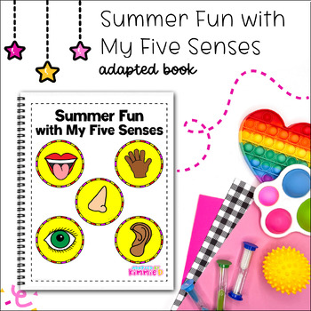 Preview of Five Senses Adapted Book for Special Education About Me Adaptive Circle Time Fun