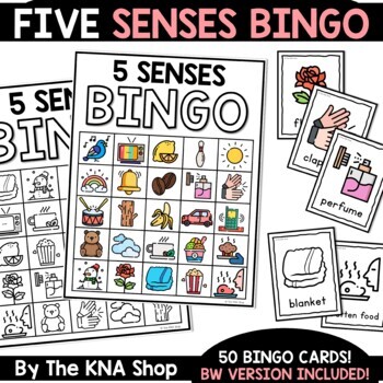 Preview of Five Senses Bingo Game