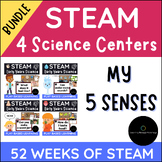 Five Senses Bundle | 4 Science Centers | STEAM & STEAM Kin