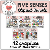 Five Senses Clipart Bundle by Clipart That Cares