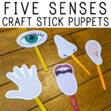Five Senses Craft Stick Puppets