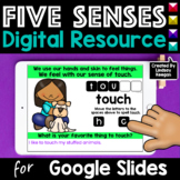 Five Senses Digital Science Activities for Google Classroom 