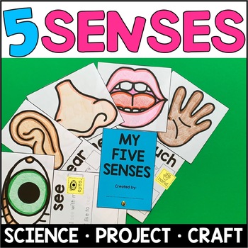 Preview of 5 Senses Writing Project and Craft