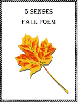 Preview of Five Senses Fall Poem