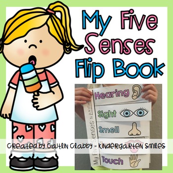 Preview of Five Senses Flip Book