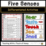 Five Senses Activities - Differentiated Worksheets and Printables